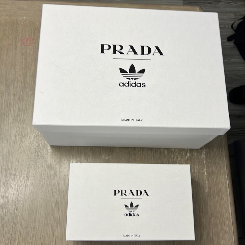 Prada x Adidas superstar Limited edition with bag .